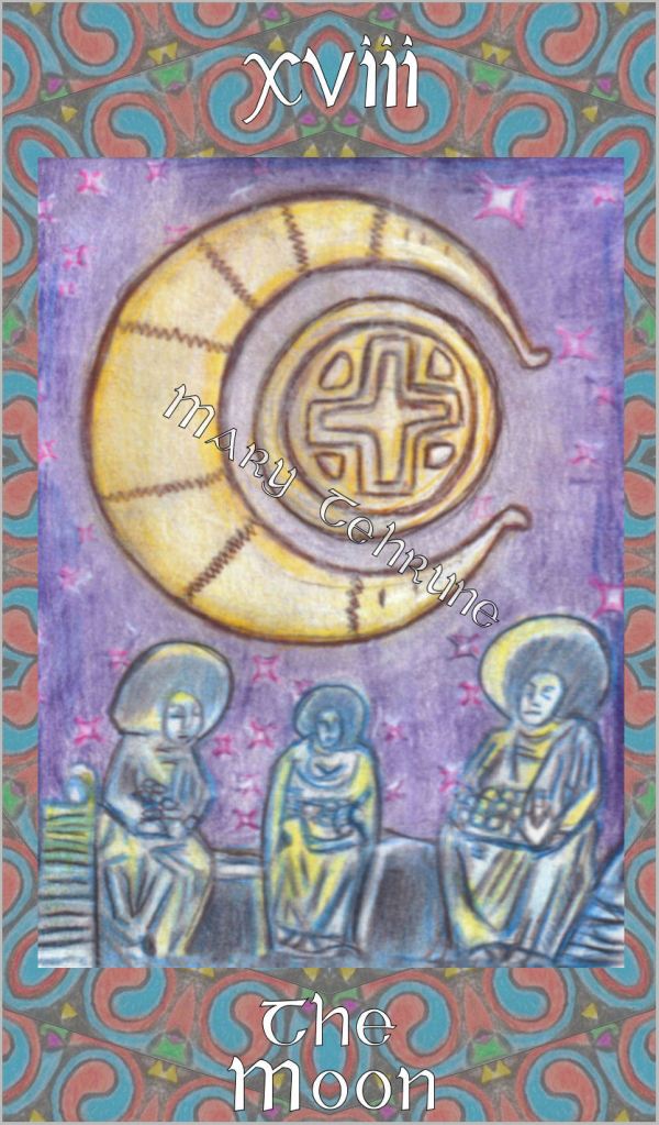 Celtic tarot card, The Moon